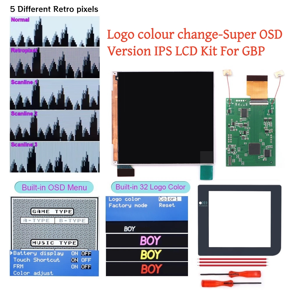 Lcd Screen Arcade - Hispeedido Logo Color Change Build in