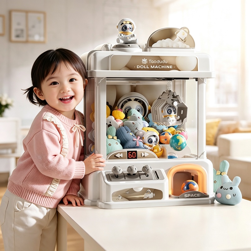 Coin Operated Kiddie Ride - Children Mini Claw Machine Automatic Coin