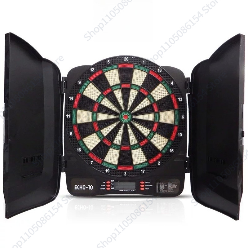 Electronic Dartboard Cabinet - Soft Safety Dart Board Set for
