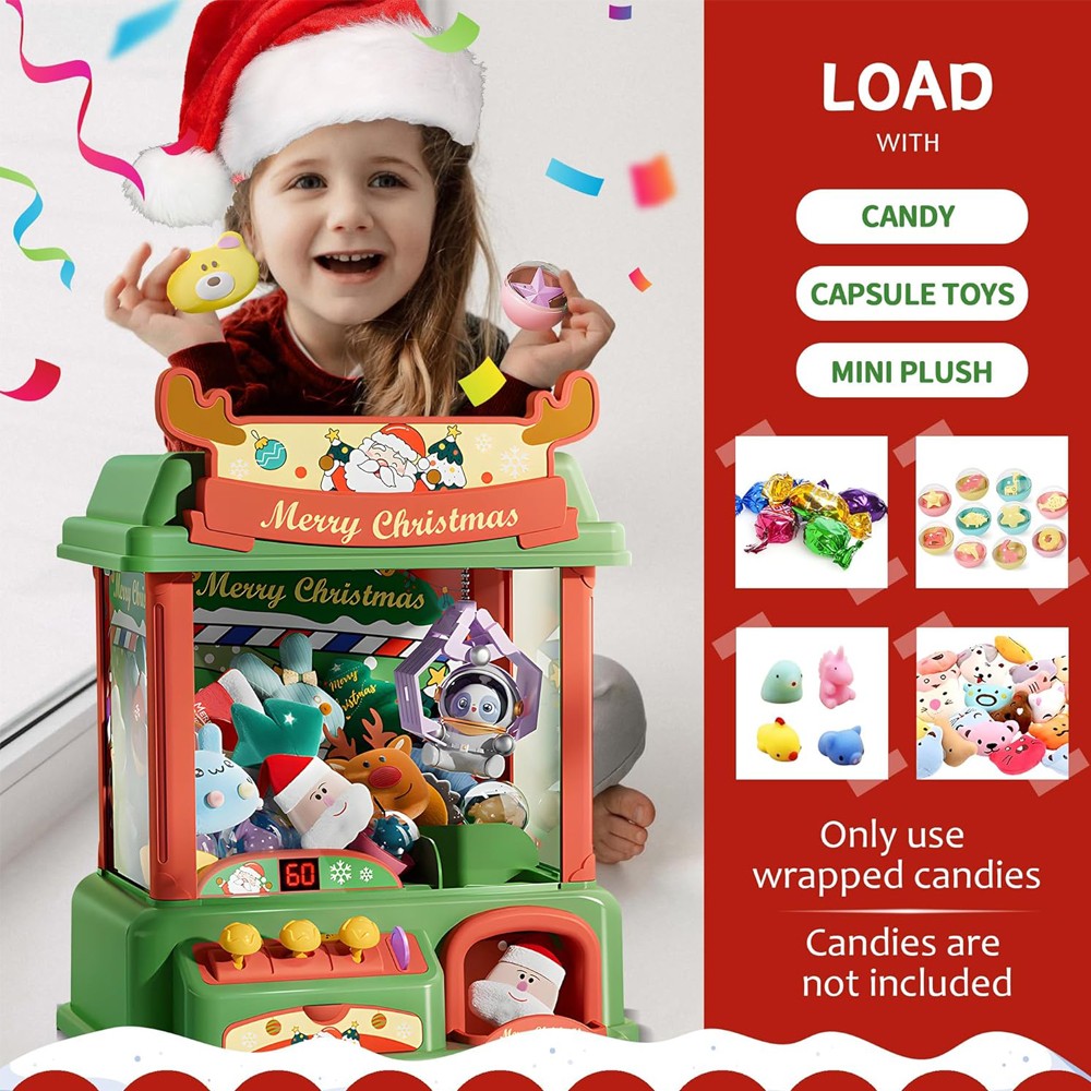 Christmas Claw Machine For Kid - Arcade Vending & Laundry Revenue review and price