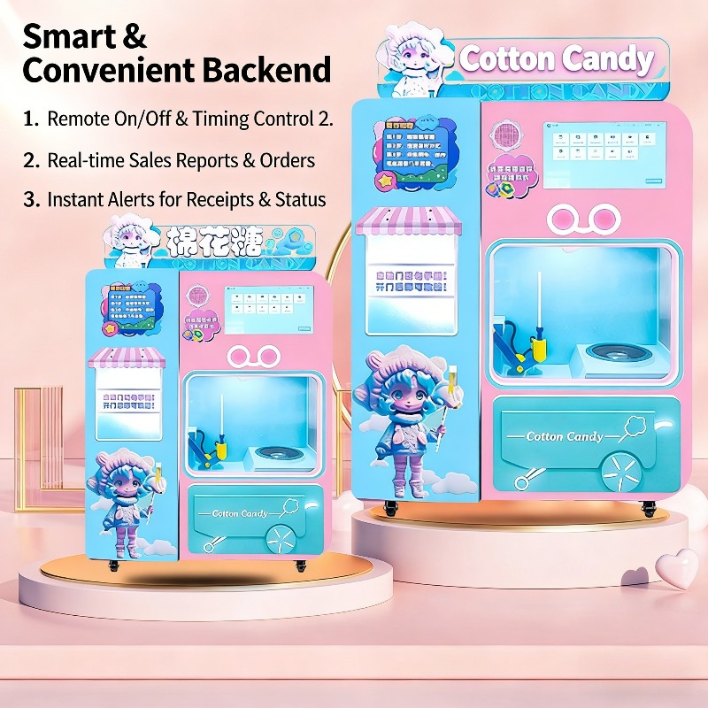 FOB Automatic Cotton Candy Ven - Vending Machine Qr Code review and price