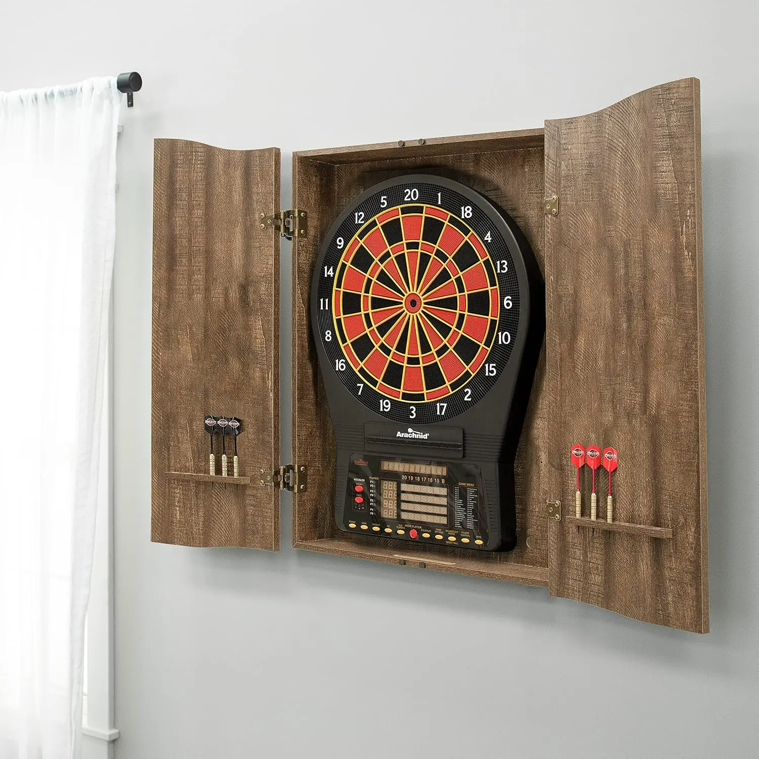 BestsellerMI Sports Brown Cric - Electronic Dartboard Cabinet review and price