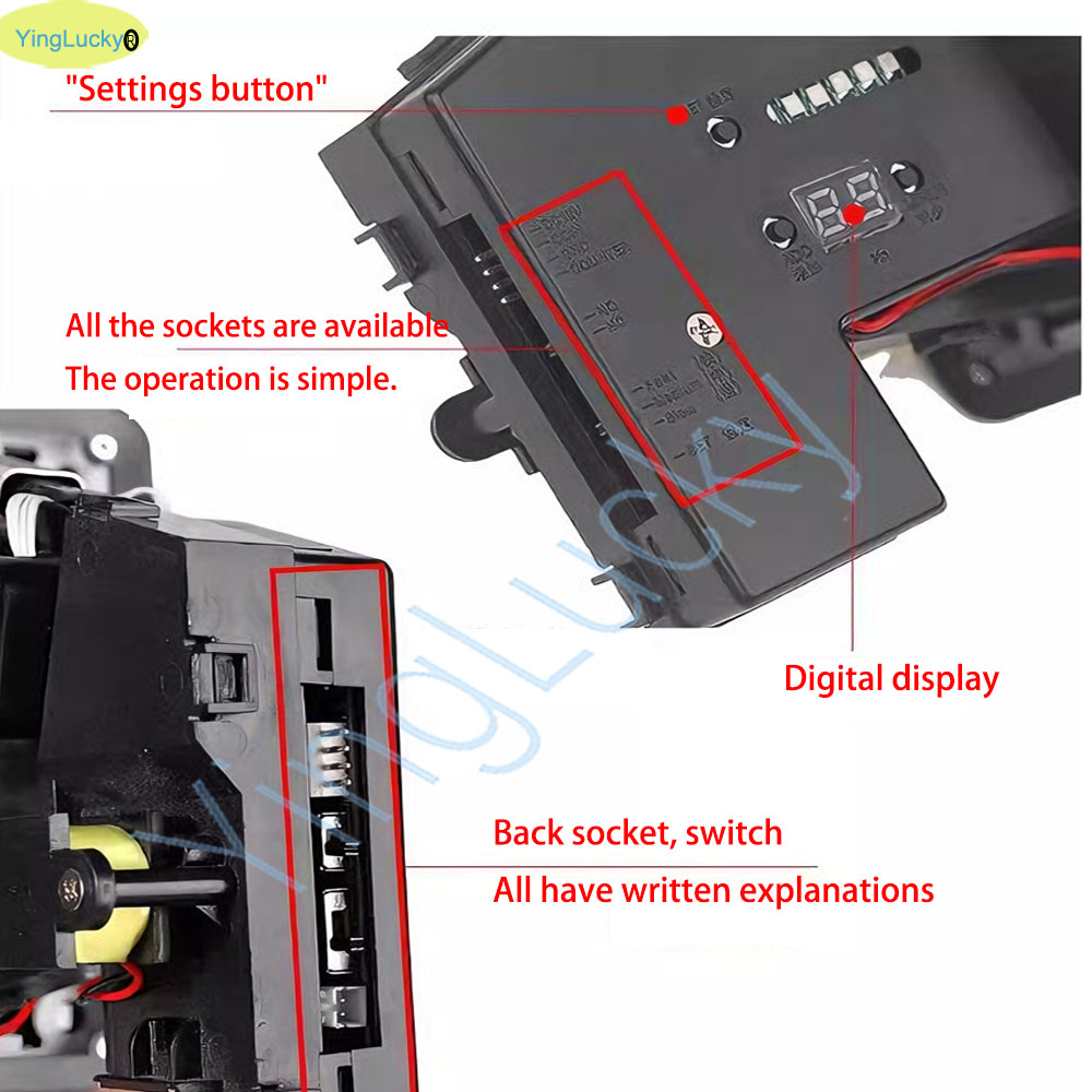 Colorful LED Multi Coin Accept - Arcade Vending & Laundry Revenue review and price