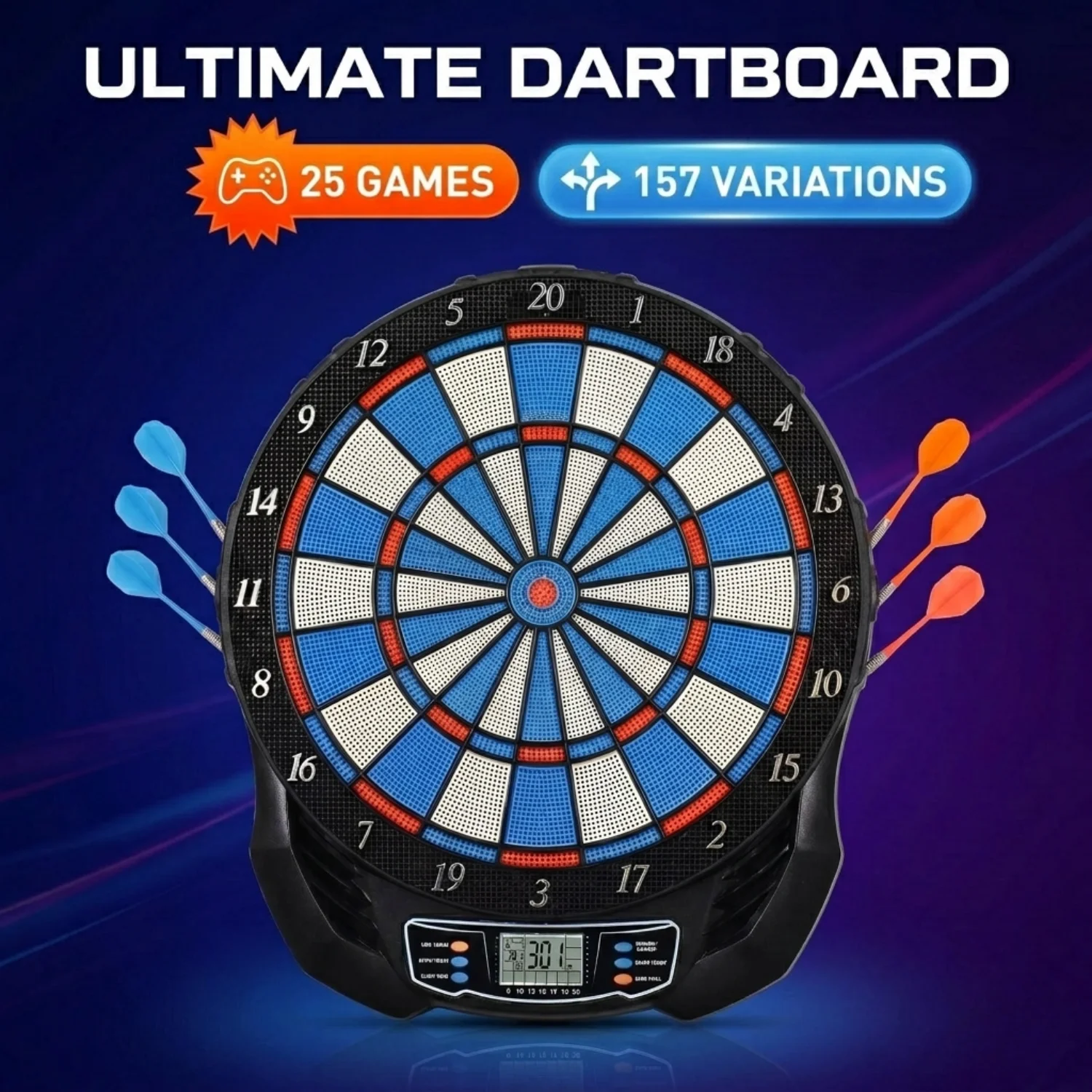 DartVibe Advanced Electronic D - Electronic Dartboard Cabinet review and price
