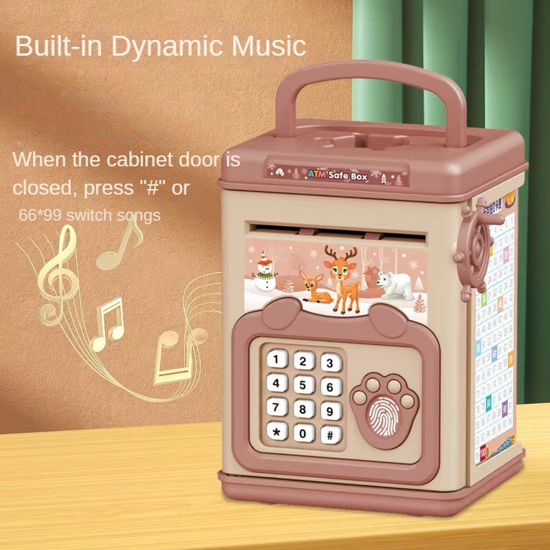 Money Box with Fingerprint Pig - Coin Operated Kiddie Ride review and price