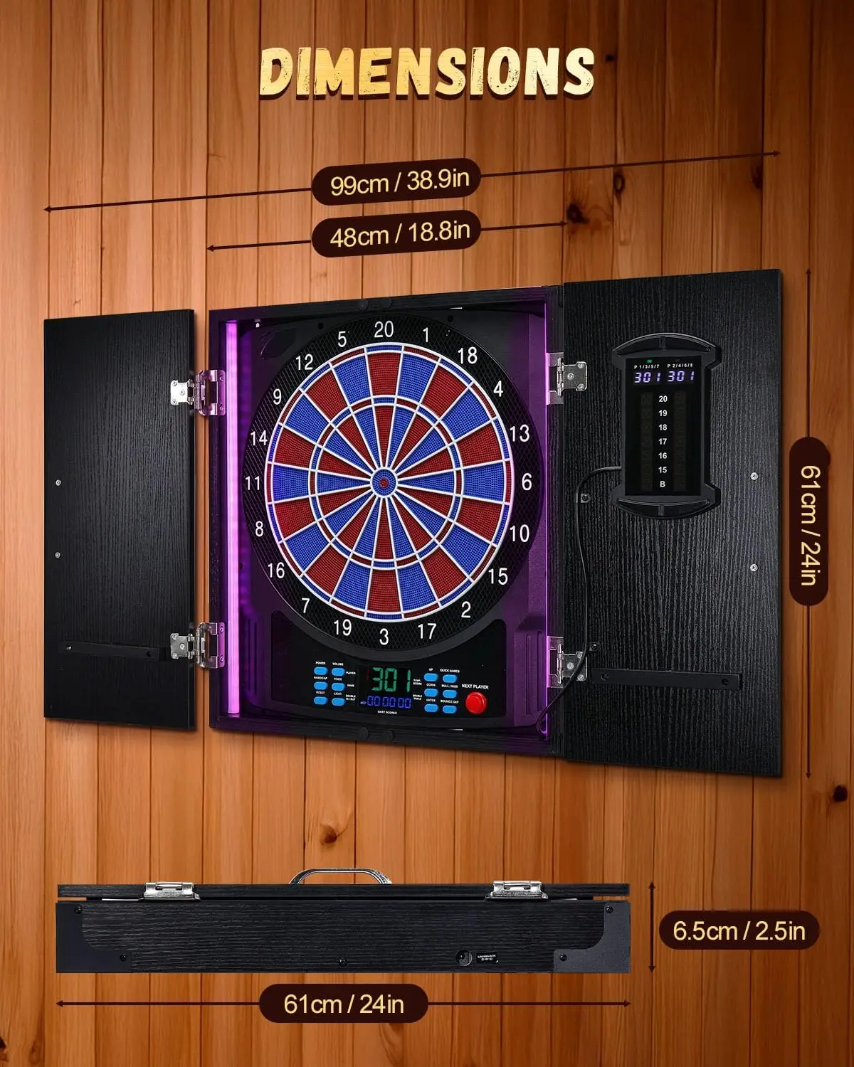 Electronic Dart Board, Electri - Electronic Dartboard Cabinet review and price