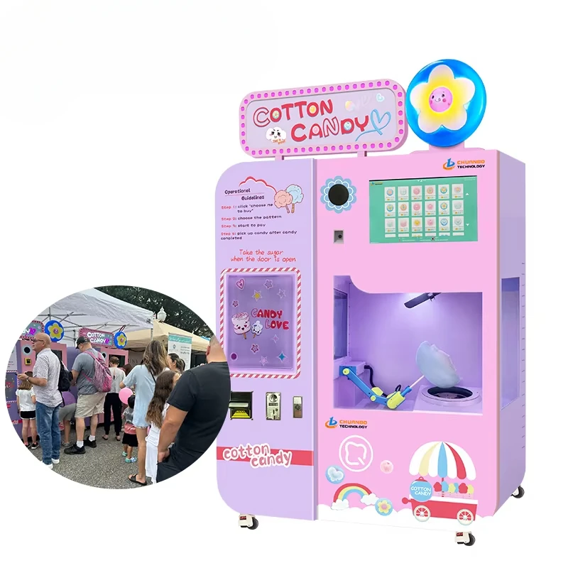 Customized Cotton Candy Vendin - Commercial Vending Machine review and price